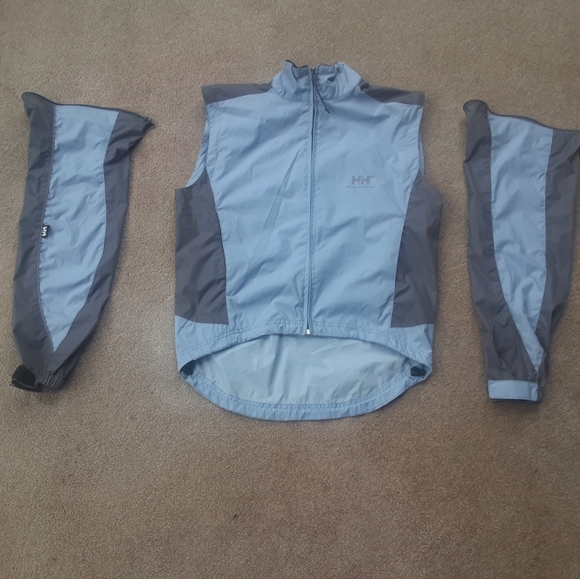 Helly Hansen Jackets & Blazers - Helly Hansen Convertible Bike/Multisport Waterproof Jacket,Rear Cargo Pocket,EUC